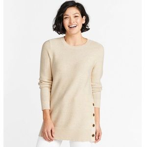 ⭐️ L.L. Bean Textured Cotton Sweater, Tunic Size Medium